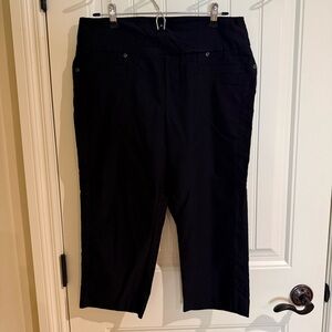Simon Chang Black Capri Pants